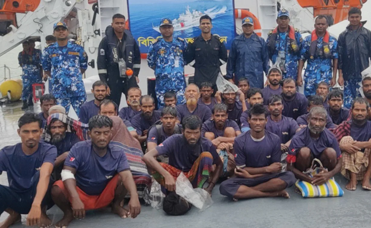 indiancoastguard bangladeshi fishermen